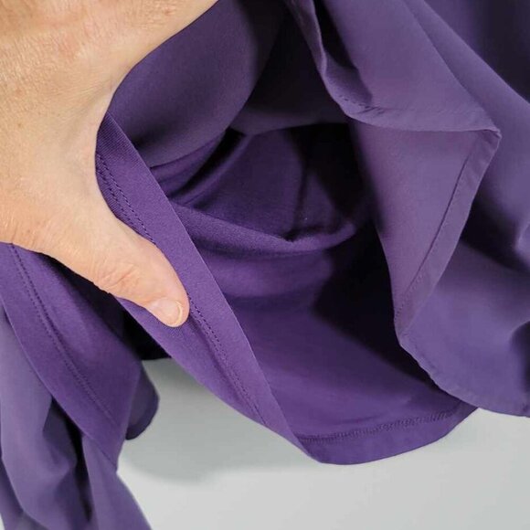 Penningtons Purple sleeveless blouse with crystal lined neckline. Elegant! EUC - Picture 9 of 10